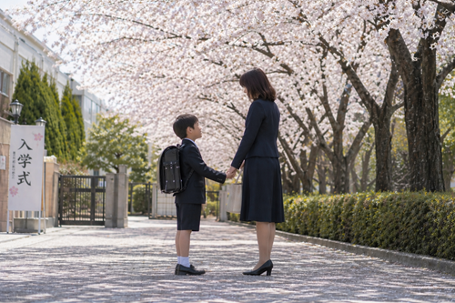 桜の季節に