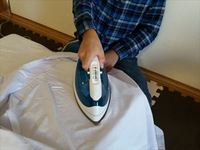 スチームいらずのアイロンがけ