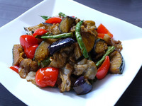 夏野菜のオイスター炒め