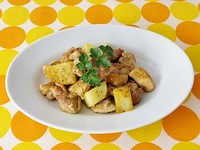 鶏肉とポテトのバジルソテー