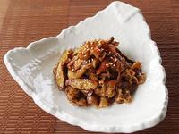 豚肉と揚げごぼうのうま辛煮