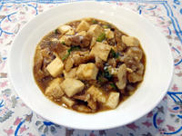 豚バラ肉のマーボー豆腐