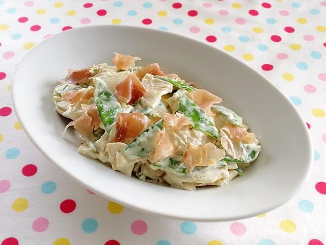 竹の子とさやえんどうのサラダ