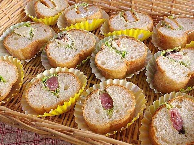 バゲットサンド3種