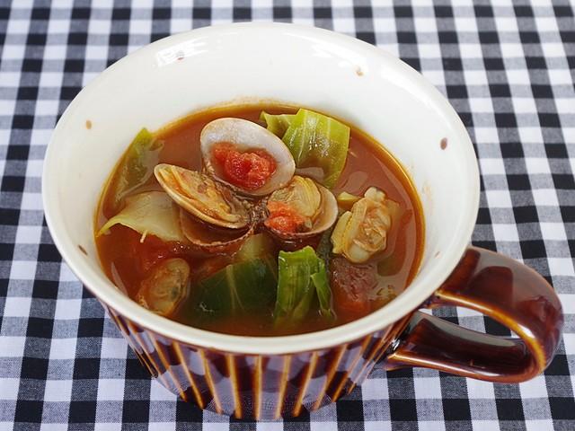 あさりのトマトスープ